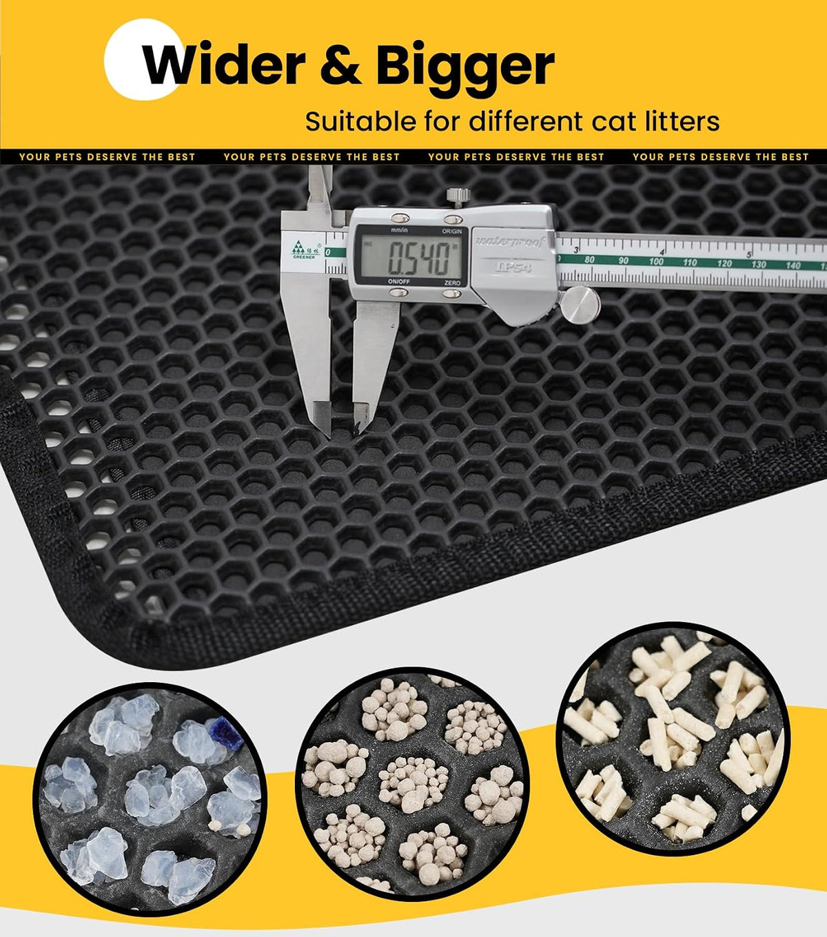 Double-Layer Cat Litter Trapping Mat β 30" Γ 24"
