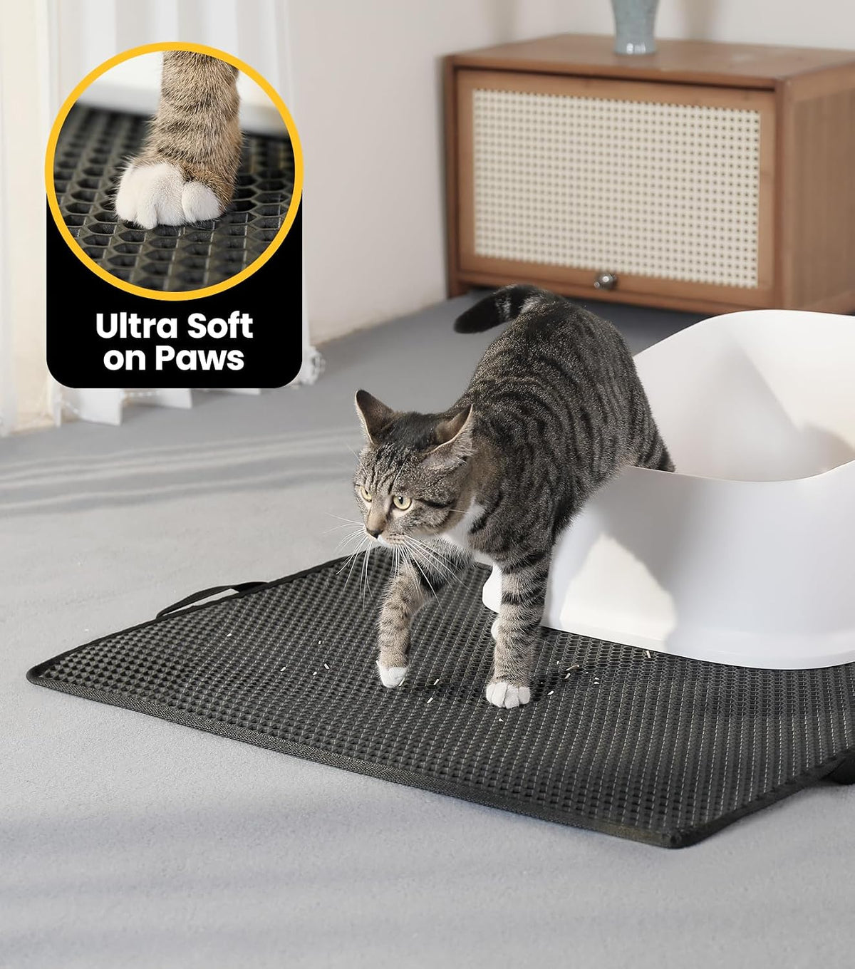 Double-Layer Cat Litter Trapping Mat – 30" × 24"