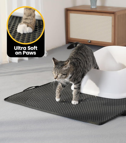 Double-Layer Cat Litter Trapping Mat – 30" × 24"